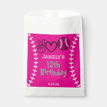 Peace Love Softball Anniversaire