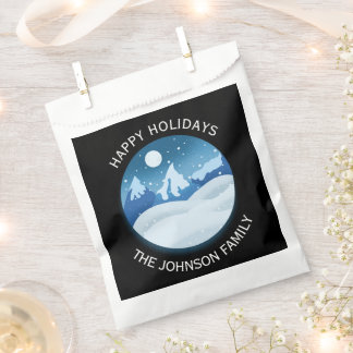 Sachets En Papier Peaceful Frosted Landscape Custom