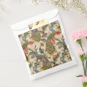 Sachets En Papier Peacock Motif vintage Art coloré