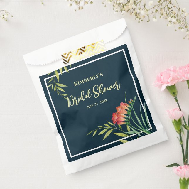 Sachets En Papier Peinture à l'aquarelle de crocosmia orange pour la (Scellé)