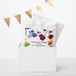 Sachets En Papier Peinture Colorée 9e fête d'anniversaire