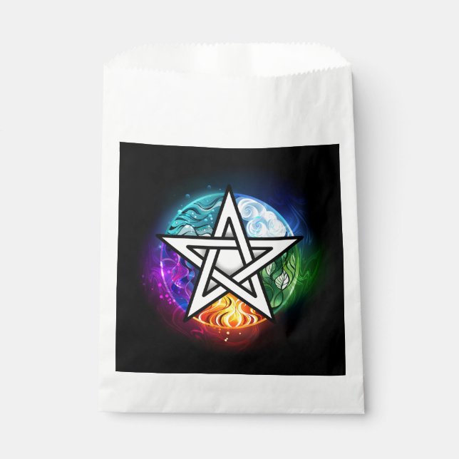Sachets En Papier pentagramme du Wiccan (Devant)