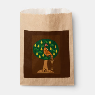 Sachets En Papier Perdrix dans un poirier