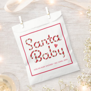 Sachets En Papier Père Noël Baby Baby shower de Noël Favoriser le sa