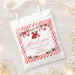 Sachets En Papier Père Noël Baby Christmas Girl Baby shower Merci
