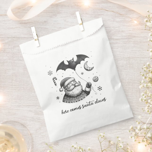 Sachets En Papier Père Noël des griffes (Coupé)