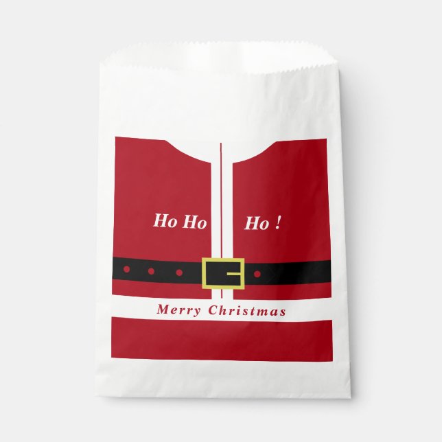 Sachets En Papier Père Noël Favoriser Sac Noël (Devant)