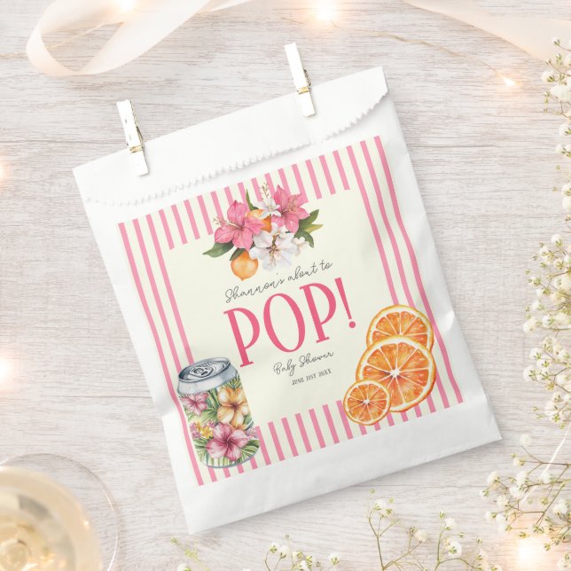Sachets En Papier personalized Ready to Pop Tropical Floral Citrus  (Coupé)