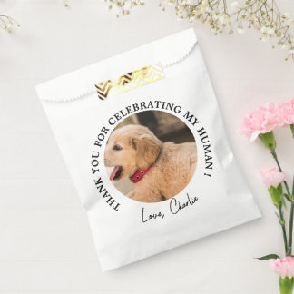 Sachets En Papier Personnalisé Chien Mariage Favoriser Chien d'honne