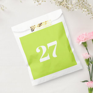 Sachets En Papier Personnaliser avec la lettre blanche initiale Numé