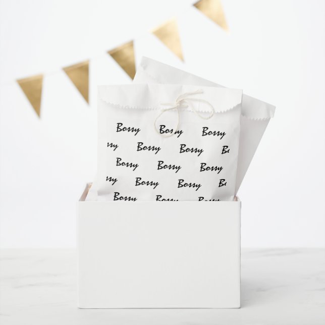 Sachets En Papier Personnaliser Bossy (Fête)