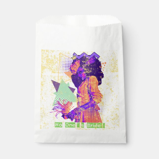 Sachets En Papier Personne ne favorise la mariée (Devant)