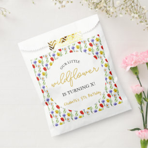 Sachets En Papier Petit Anniversaire de enfant Fleur sauvage