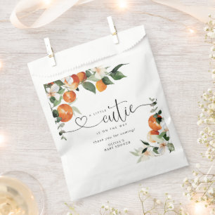 Sachets En Papier Petit baby shower d'agrumes