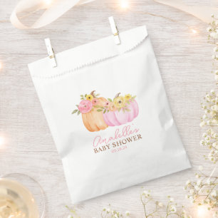 Sachets En Papier Petit Baby shower d'automne Citrouille Personnalis