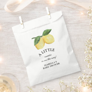 Sachets En Papier Petit Baby shower de citron doux