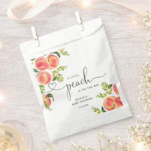 Sachets En Papier Petit baby shower de pêche doux