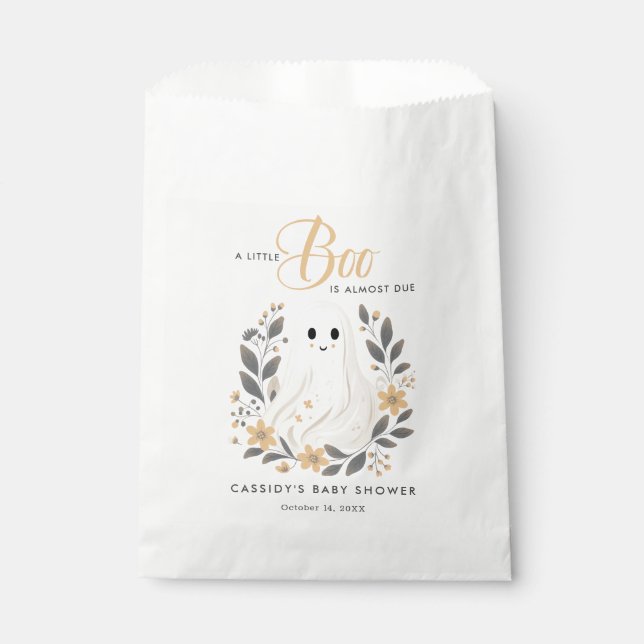 Sachets En Papier Petit Boho Ghost Baby shower d'Halloween (Devant)