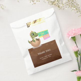 Sachets En Papier Petit dinosaure qui va éclore bientôt