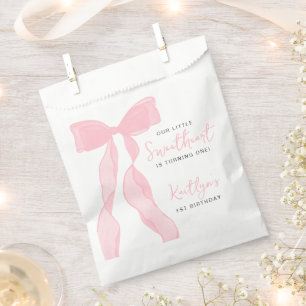 Sachets En Papier Petit Élégant Ruban Rose Anniversaire Douce Mignon