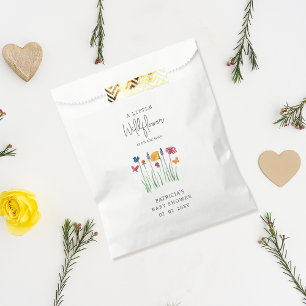 Sachets En Papier Petit Fleur sauvage Joli bébé Baby shower fille