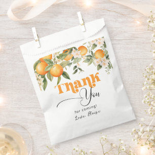 Sachets En Papier Petite cutie agrumes oranges anniversaire merci