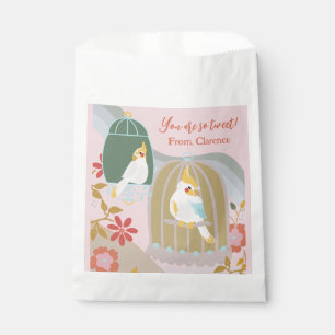 Sachets En Papier Petites filles colorées d'oiseaux Anniversaire