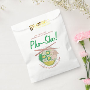 Sachets En Papier Pho Sho ! Soupe vietnamienne Amusante fête d'anniv