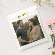 Photo de couple typographie dorée Mariage personna