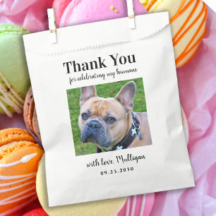 Sachets En Papier Photo personnalisée Amoureux des chiens Merci anim