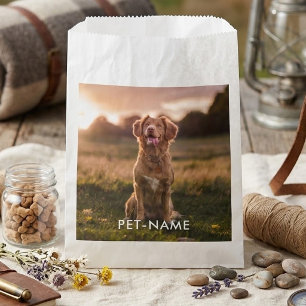 Sachets En Papier Photo personnalisée avec le nom de votre chien