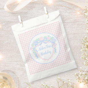 Sachets En Papier Pie de l'aquarelle Preppy Premier anniversaire