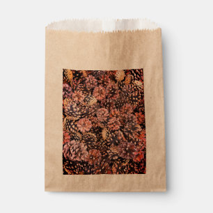 Sachets En Papier Pinecone rustique automne coloré naturel brun hive