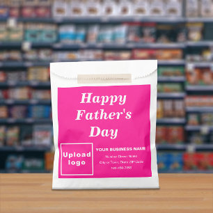 Sachets En Papier Pink Business Marque Père's Day Papier sac