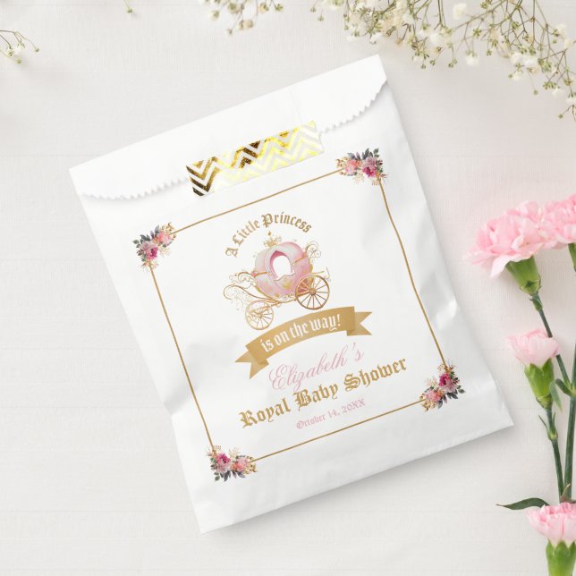 Sachets En Papier Pink Carrie Princess Fairytale Baby shower (Scellé)