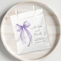 Pink Coquette Bow Bridal Shower Thank You