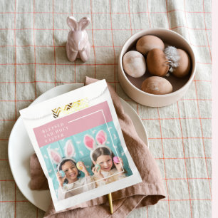 Sachets En Papier Pink Happy Blessed Easter Venin