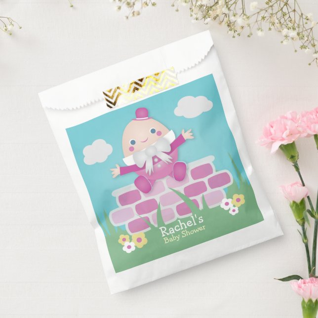 Sachets En Papier Pink mignon Baby shower vide (Scellé)