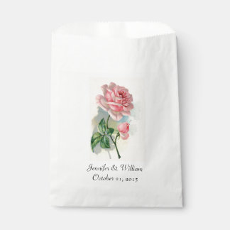 Sachets En Papier Pink Vintage Rose mariage Favor sac