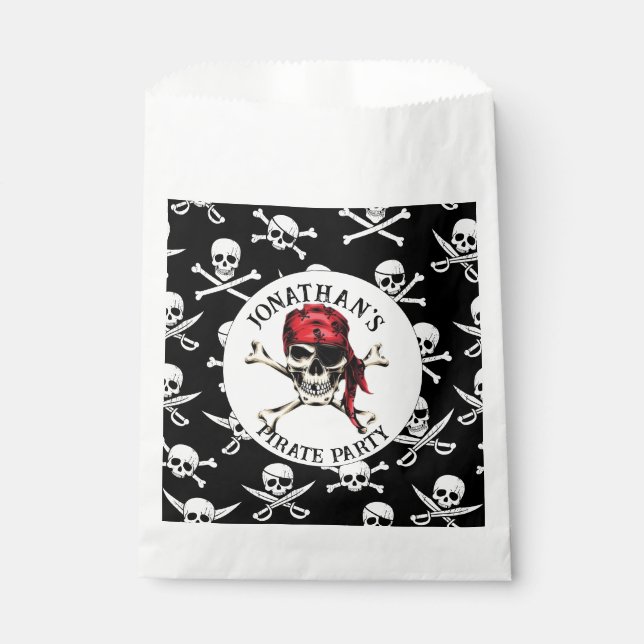 SACHETS EN PAPIER PIRATE JOLLY ROGER (Devant)