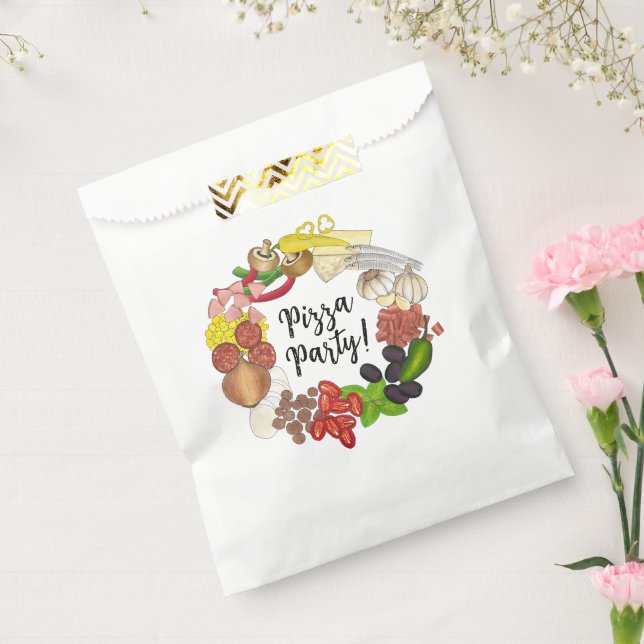 Sachets En Papier Pizza Party Topings Italien Food Pizzeria Pie (Scellé)