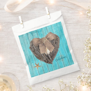 Sachets En Papier Plage côtière Thème Bois Dérivé Jour des Valentine
