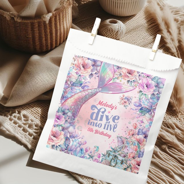 Sachets En Papier Plongez dans la queue de sirène pailletée Five Fle (Créateur téléchargé)
