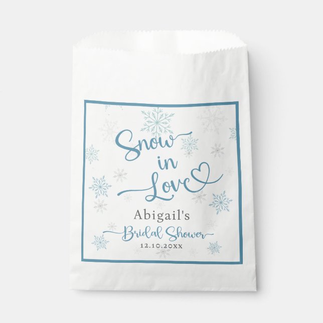SACHETS EN PAPIER PLUIE DE FLEURS POUR MARIEES NEIGEUSEMENT AMOUREUS (Devant)
