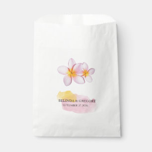 Sachets En Papier Plumeria tropicale Frangipani Mariage
