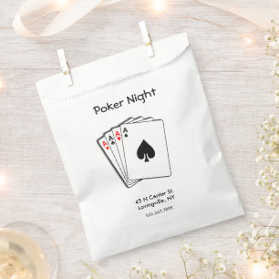 Sachets En Papier Poker Night Aces 