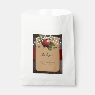Sachets En Papier Pomme de notre oeil Baby shower d'automne rustique
