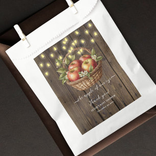 Sachets En Papier Pomme de notre oeil chute Baby shower de bois flor