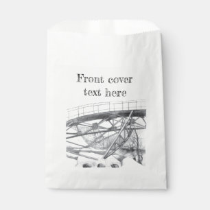 Sachets En Papier Pont antique. Dessin au crayon.