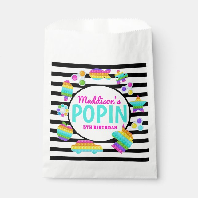 Sachets En Papier Pop It Birthday Invitation, Pop Fidget Invitation, (Devant)